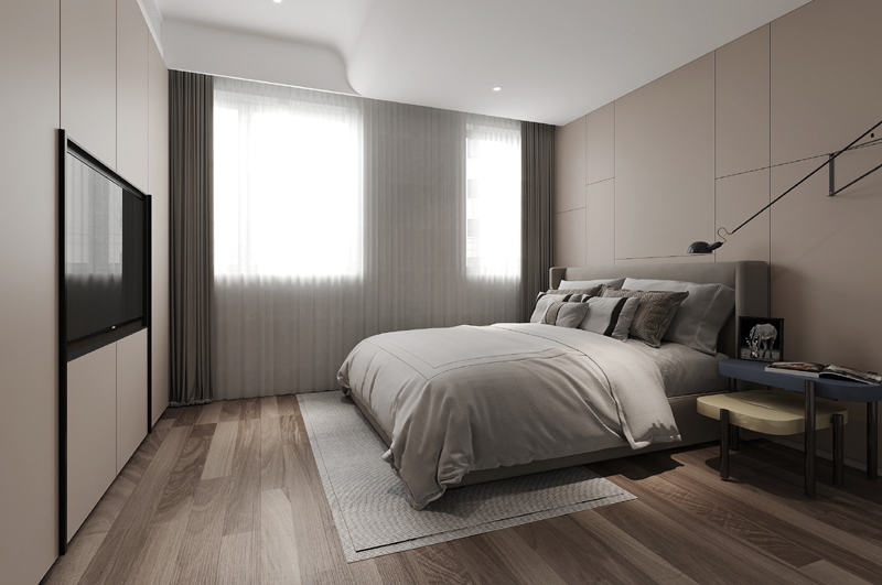 200平躍層主臥裝修效果圖