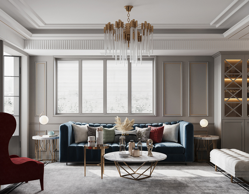 極具奢華的簡歐法式裝修效果圖