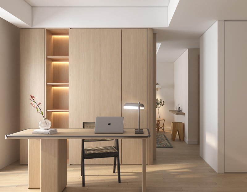 原木風(fēng)小資情調(diào)套二簡(jiǎn)約裝修效果圖